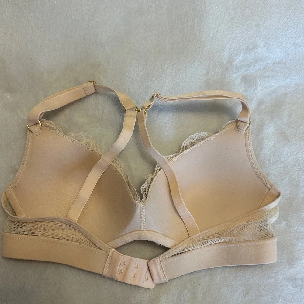 LIVELY No Wire Lace Push-up Bra - Tan